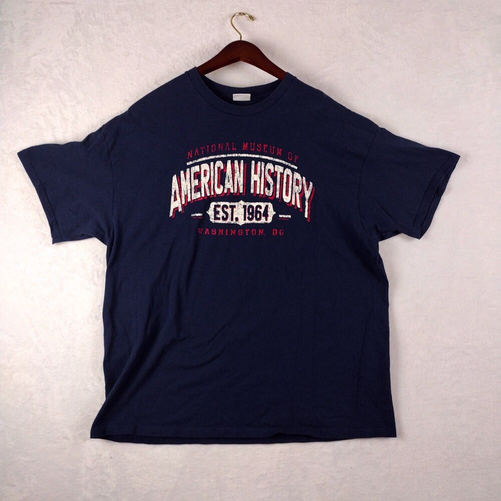 Smithsonian National Museum of American History‎ T-Shirt Navy Blue Mens XL